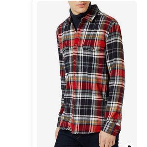 Topman - Plaid Flannel Shirt